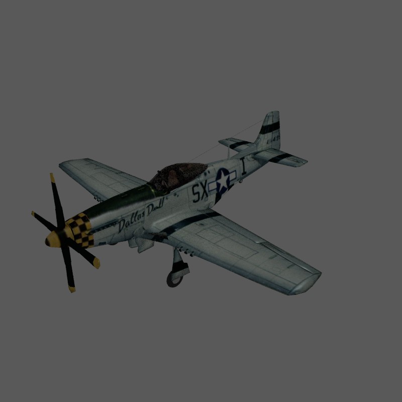 P-51 Mustang Rigged preview image 1